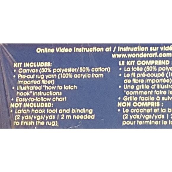 Wonderart Hoot Hoot Latch Hook Kit 12 X 12 Item # 426112. New, sealed. - Picture 7 of 9